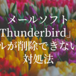 メールソフト「Thunderbird」でメールが削除できない時の対処法