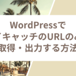 WordPressでアイキャッチのURLのみを取得・出力する方法