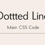 CSSで点線の間隔を調整